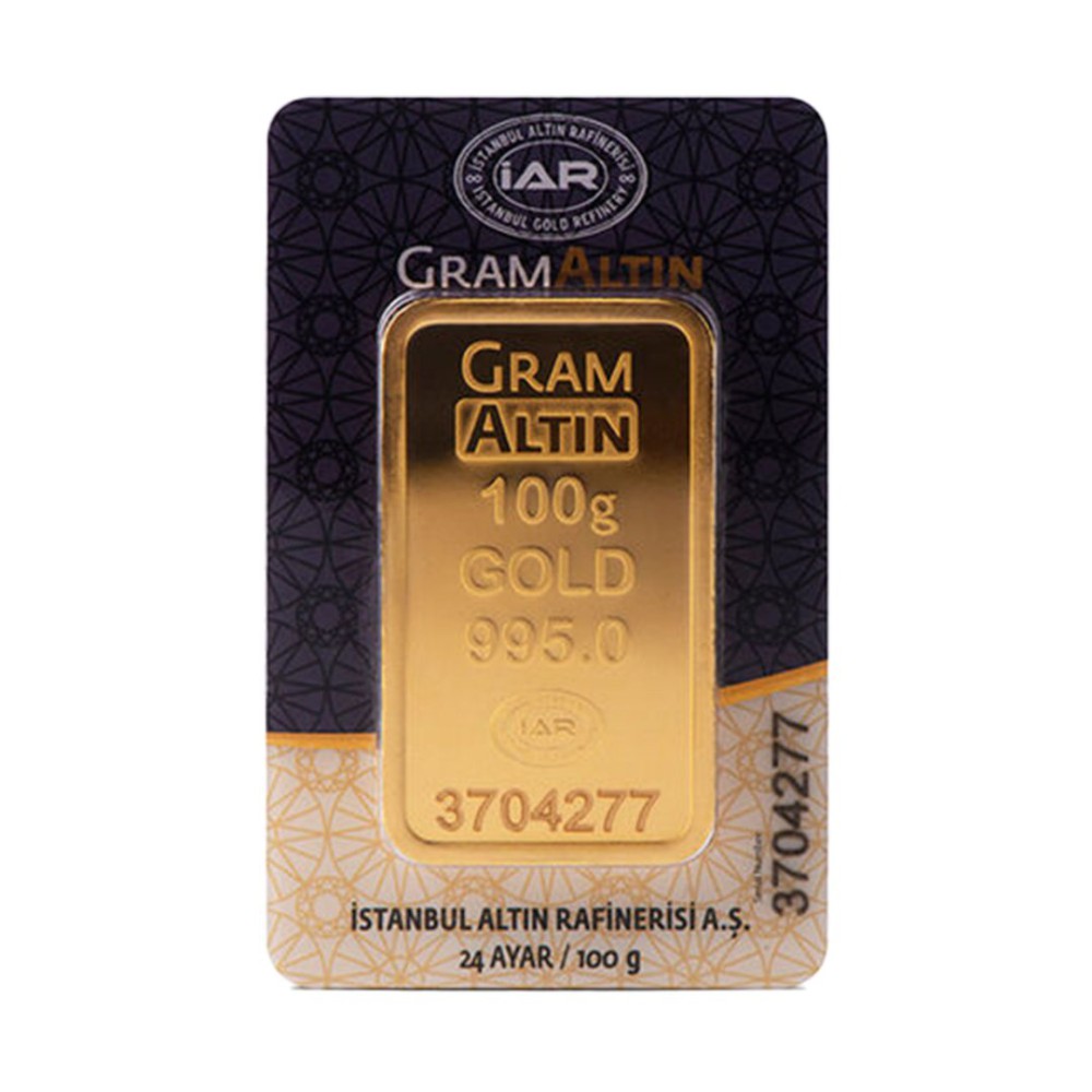 İAR 100 Gram Altın 24 Ayar