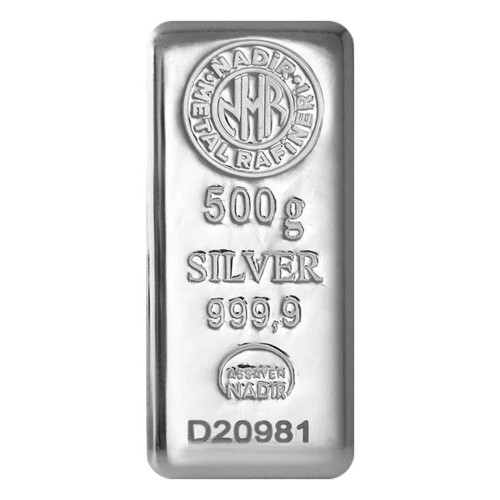 500 Gr NadirGold Gümüş Külçe